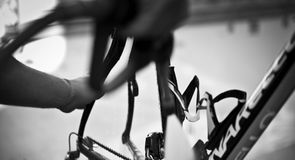 The mechanics work meticulously on every bike before and after each stage