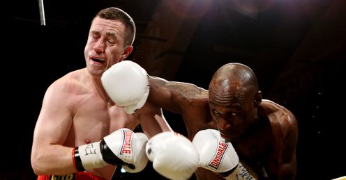 McCloskey: the Ulsterman (left) was rattled by Corley's effective shots