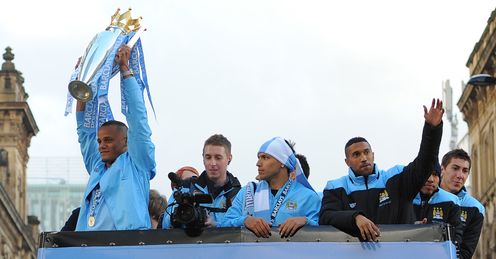 Champions: City won the Premier League title after a crazy final day