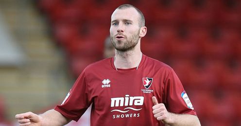 Russell Penn: Hoping his first season as a Cheltenham player will end with promotion