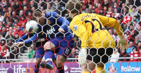  Sunderland v Man Utd Rooney scores