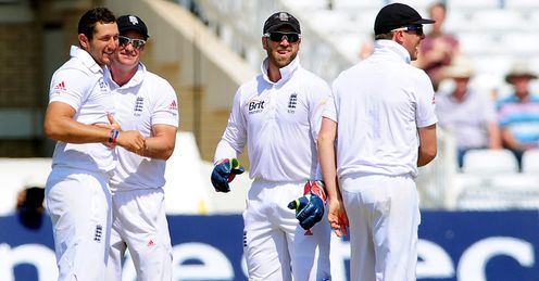  Tim Bresnan celebrates England wicket v West Indies T2 D4