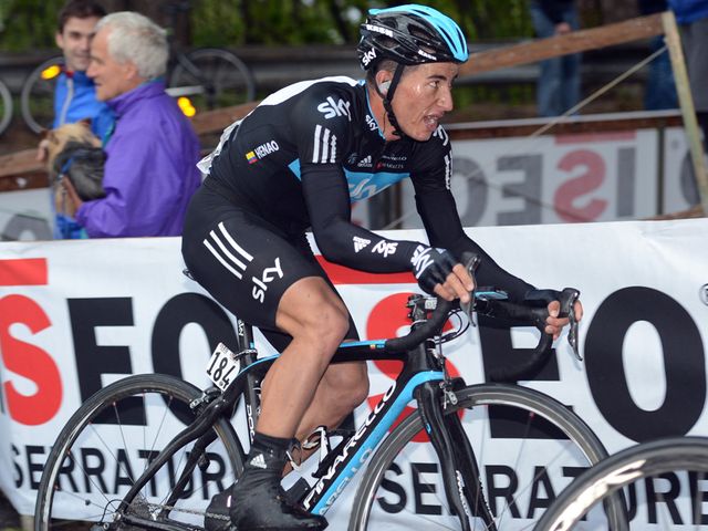 Henao: Fourth on the day and now leading young rider