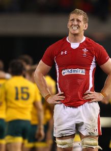 Wales lock Bradley Davies in defeat Wales lock Bradley Davies in defeat