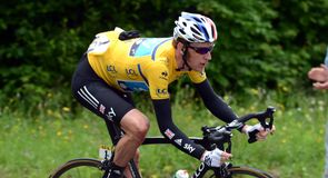 Race leader Bradley Wiggins was defending an advantage of 38 seconds