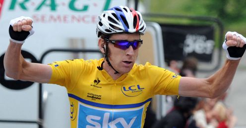 Wiggins: will he be celebrating at the end of the Tour?
