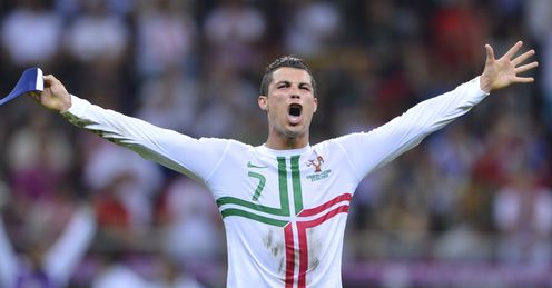 Czech Republic v Portugal Cristiano Ronaldo roars FT