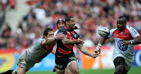 Toulouse s fly half from New Zeland Luke McAlister v Toulon t14 final Toulouse s fly half from New Zeland Luke McAlister v Toulon t14 final
