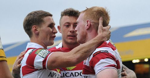 Taking heart: the Wigan players are closely monitored throughout their games