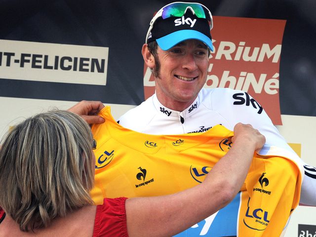 Wiggins: All smiles on the podium afterwards