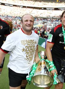 Man of the match William Servat of Toulouse celebrates 2010 Heineken Cup Final Man of the match William Servat of Toulouse celebrates 2010 Heineken Cup Final