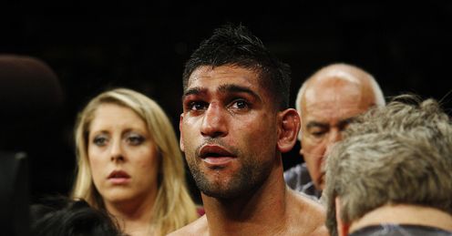 Khan: suffered a devastating loss to Garcia back in May