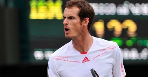 Frustrated: Murray could only complete one full set on Monday due to rain