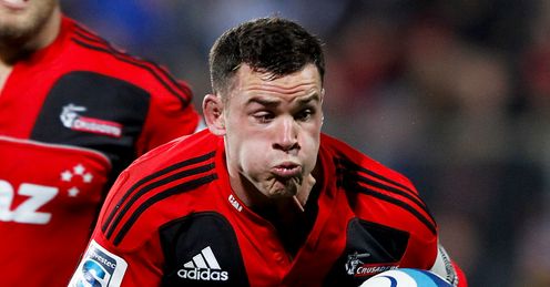 Crusaders centre Ryan Crotty exhaling Crusaders centre Ryan Crotty exhaling