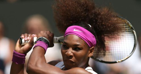 Simply ace: only Philipp Kohlschreiber (98) has hit more aces than Serena at this year's Wimbledon