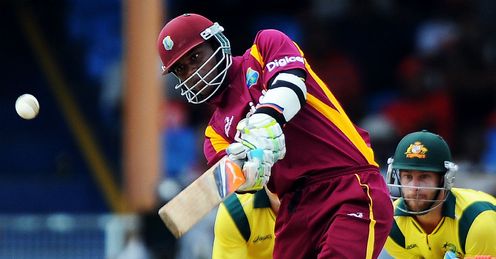 Marlon Samuels West Indies batting against Australia