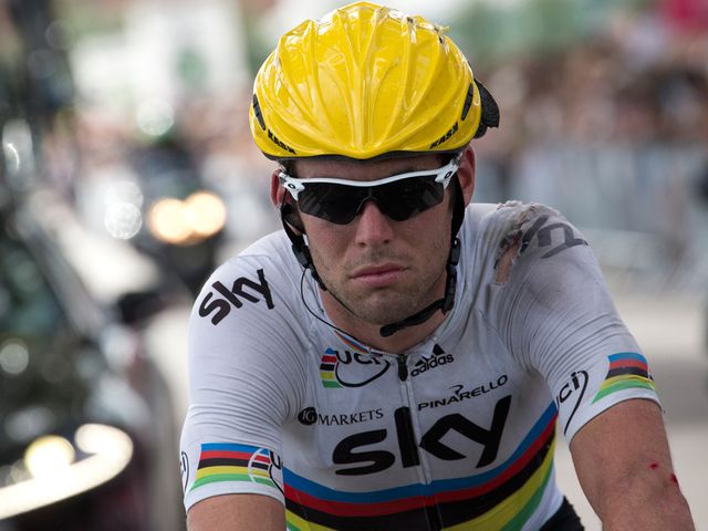 Cavendish: Back on his bike after the crash