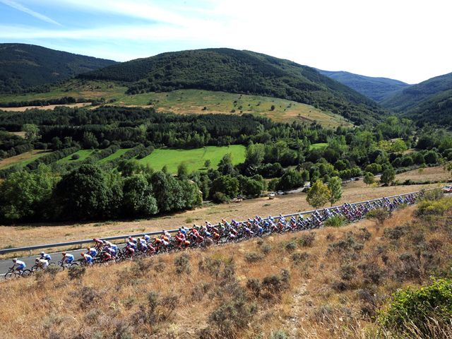 The lumpy terrain of the Burgos province