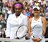 Finalists Serena Williams and Agnieszka Radwanska pose ahead of the match