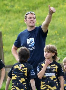Alastair Kellock giving thumbs up