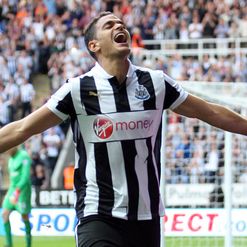 Ben Arfa: Celebrates the winner