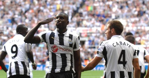 Newcastle v Tottenam Demba Ba celeb