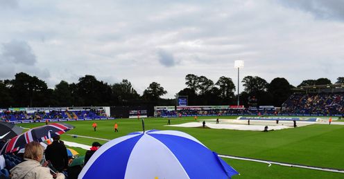 Sophia Gardens rain Cardiff Glamorgan