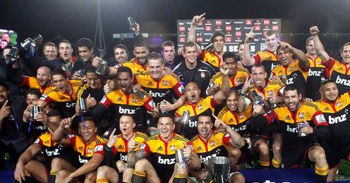 Chiefs - Super Rugby trophy - 4/8/12 Chiefs - Super Rugby trophy - 4/8/12