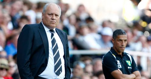 fulham v norwich martin jol chris hughton