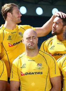 Scott Higginbotham stroking Digby Ioane s hair