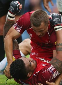 Tyson Keats and Alfie To aola London Welsh 2012