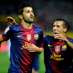 Villa (L): On target for Barca