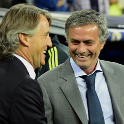 Mancini (L): Butt of Jose's joke?