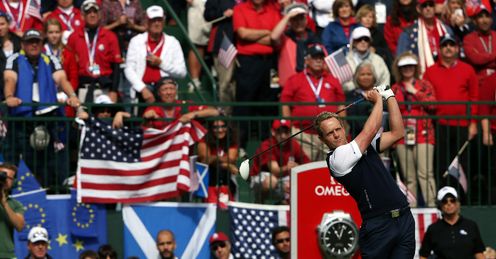 Donald: In action at the Ryder Cup last week