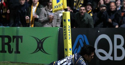 David Lemi scores Worcester v London Irish Aviva Premiership 2012 David Lemi scores Worcester v London Irish Aviva Premiership 2012