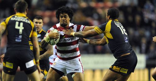 Epalahame Lauaki Wigan v Leeds Super League play off SF 2012 Epalahame Lauaki Wigan v Leeds Super League play off SF 2012