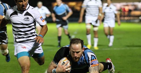 Graeme Morrison Glasgow try v Zebre Graeme Morrison Glasgow try v Zebre