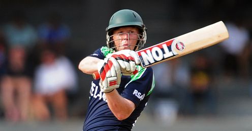 Kevin OBrien on the attack Ireland v Australia World Twenty20 Colombo