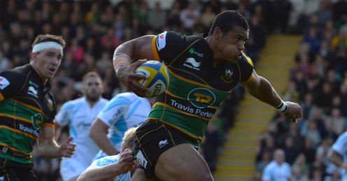 Luther Burrell Northampton Saints Aviva Premiership Luther Burrell Northampton Saints Aviva Premiership