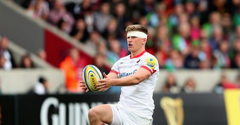 Owen Farrell lining one up for Saracens Owen Farrell lining one up for Saracens