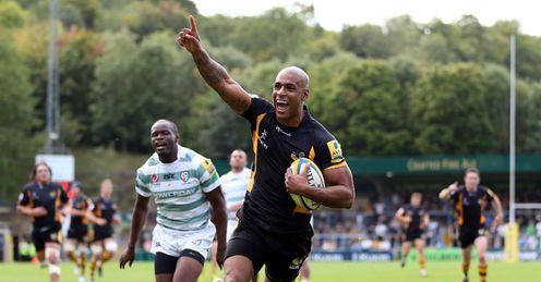 Tom Varndell Wasps London Irish try 2012 Tom Varndell Wasps London Irish try 2012