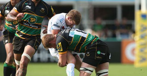 Will Chudley Gj van Velze Northampton v Exeter Will Chudley Gj van Velze Northampton v Exeter