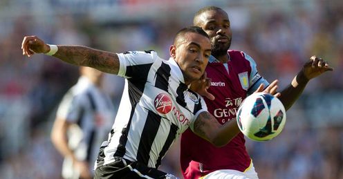 Crucial: Newcastle and Villa do battle in a vital game on Tuesday