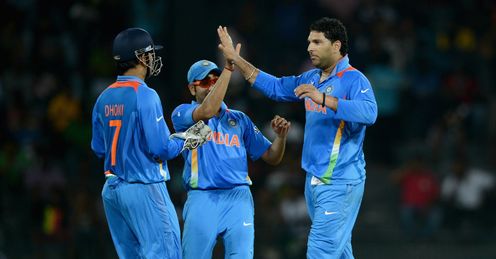 Yuvraj Singh India v Afghanistan World Twenty20 Group A Colombo RPS