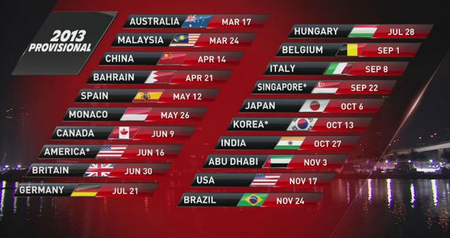 f1 2017 calendar dates