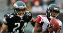 Falcons fly by poor Eagles