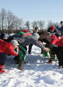 Lithuanian rugby team players train in Siauliai on March 6 2010 Lithuanian rugby team players train in Siauliai on March 6 2010