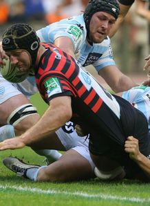 Steve Borthwick try Saracens v Racing Metro Heineken Cup Steve Borthwick try Saracens v Racing Metro Heineken Cup