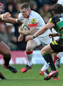Chris Ashton Saracens running against former club Northampton Chris Ashton Saracens running against former club Northampton