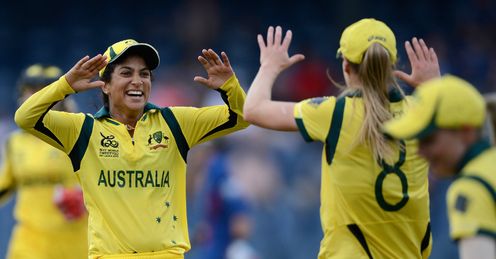Lisa Sthalekar left Australia v England women World Twenty20 final Colombo
